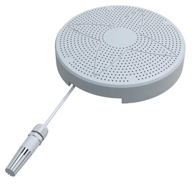 8-in-1 air quality monitor with external temperature and humidity probe