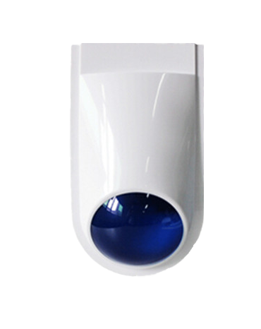 Outdoor weather-resistant lockdown siren with strobe